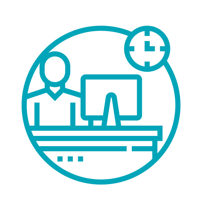 Picto acueil et PC service